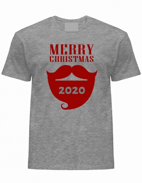 T Shirt Merry Christmas grau-bordeaux günstig kaufen,